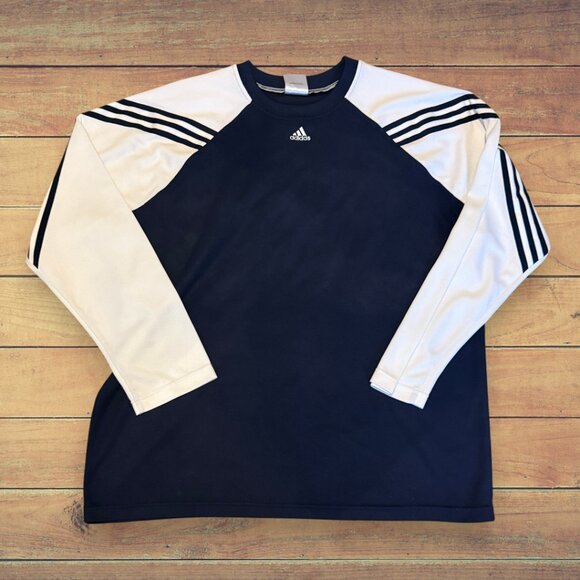 Adidas Mens Long Sleeve Varsity Lightweight Performance Athletic Shirt - Picture 3 of 9